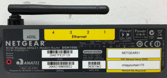 Netgear DGN1000 N150 Wireless ADSL2+ Modem Router - Image 3