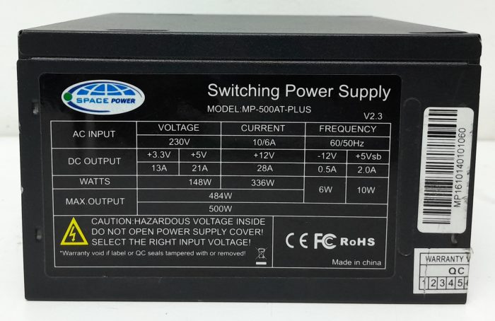 Space Power MP-500AT-PLUS 500W Switching Power Supply Unit - Image 2