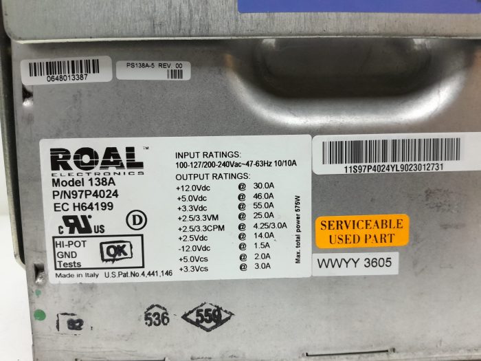Roal 138A 575W Power Supply Unit - Image 3
