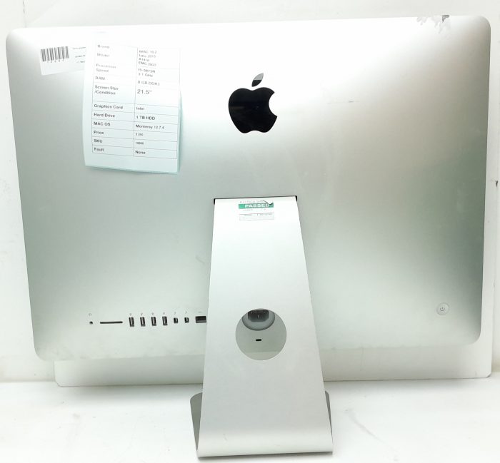 Apple iMac 16.2 Late 2015 A1418 EMC 2833 - i5 5675R 3.1GHz - 8GB - 21.5" - 1TB HDD - Monteray 12.7.4 - Image 4