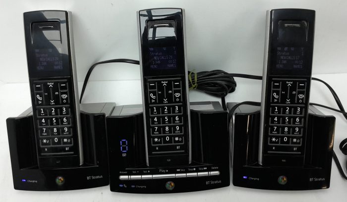 BT Stratus 1500 Trio 041393 Digital Cordless Telephone Answering Machine With Chargers & Handsets - Image 6