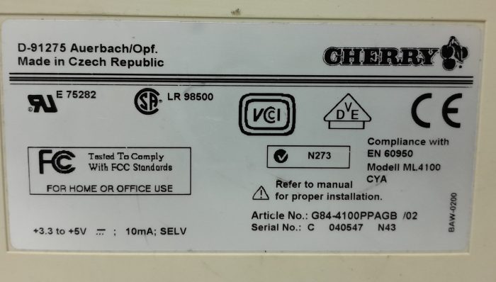 Cherry ML4100 Keyboard - Image 3