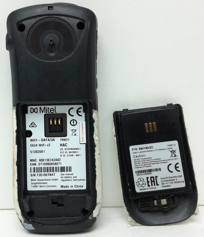 Mitel WH1-DAFA/3A 5624 WiFi Handset Only - Image 4
