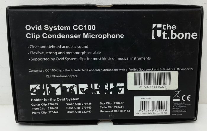 The T Bone Ovid System CC 100 Clip Condenser Microphone - Image 3
