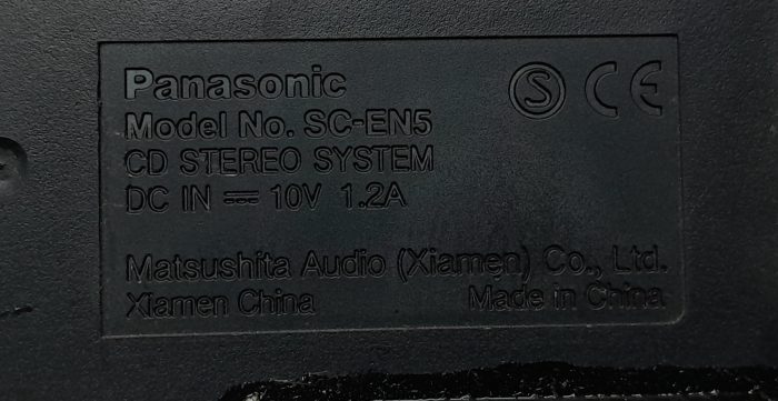 Panasonic SC-EN5 CD Stereo System - Image 4
