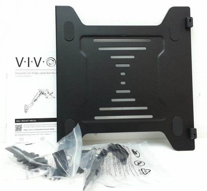 Vivo MOUNT-V001GL Pneumatic Arm Single Laptop Wall Mount - Image 5