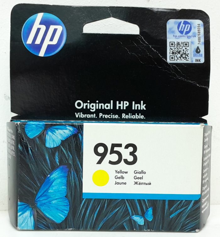 HP 953 F6U14AE BGX Yellow Ink Cartridge - EXP: May 2020 - Image 2