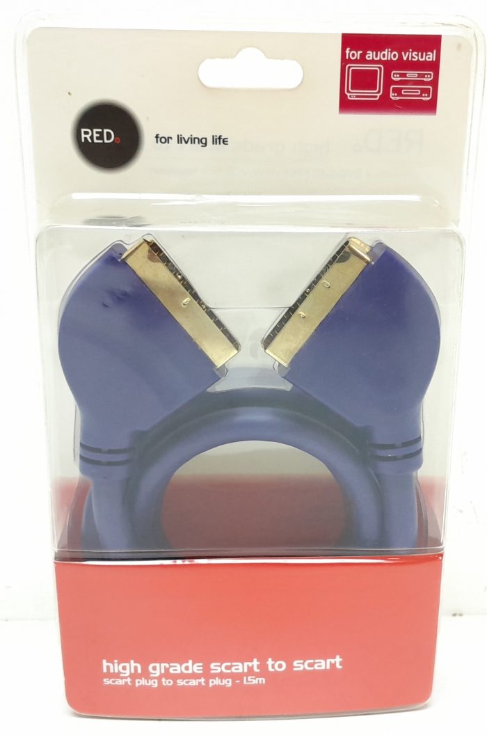 Red V0263 Scart to Scart High Grade 1.5m Cable - Image 2