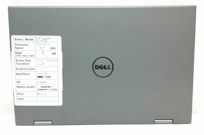 Dell Inspiron 15-5578 - i5-7200U 2.5GHz - 8GB RAM - 15.6" - 256GB SSD - Windows 11 Home - Image 3