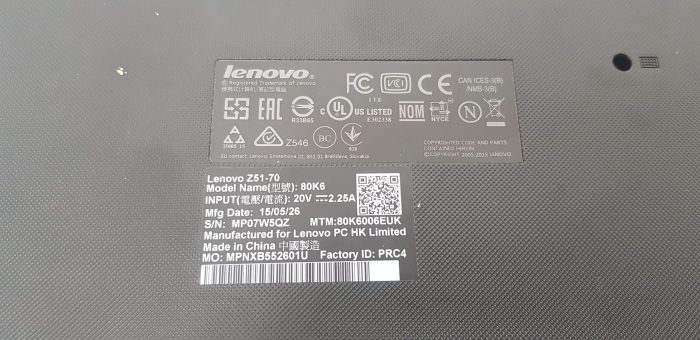 Lenovo Z51 80K6 - i7-5500U 2.4GHz - 8GB Ram - 15.6" - 240GB SSD - Windows 11 - Image 10
