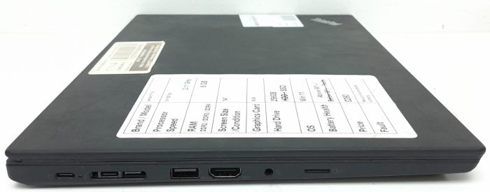 Lenovo ThinkPad T14 Gen 1 - i5-10210U 2.11GHz - 8GB Ram - 14" - 256GB SSD - Windows 11 - Image 6