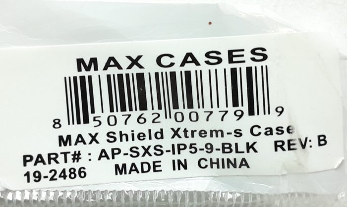 Max Cases AP-SXS-IP5-9-BLK Max Shield Xtrem-s Case - Image 3