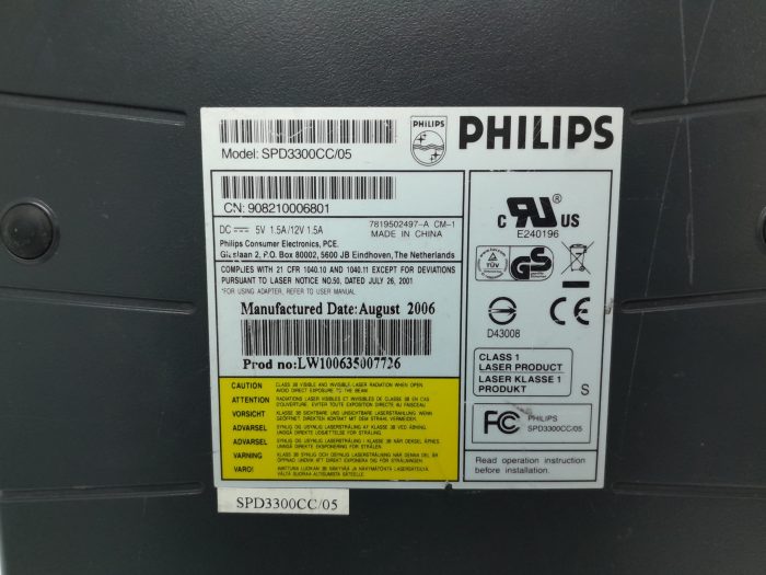 Philips SPD3300CC/05 Portable DVD Rewriter Drive - Image 3