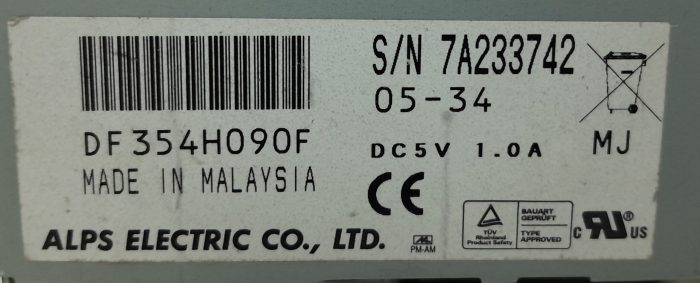 Alps Electric DF354H090F Floppy Disc Drive - Image 3
