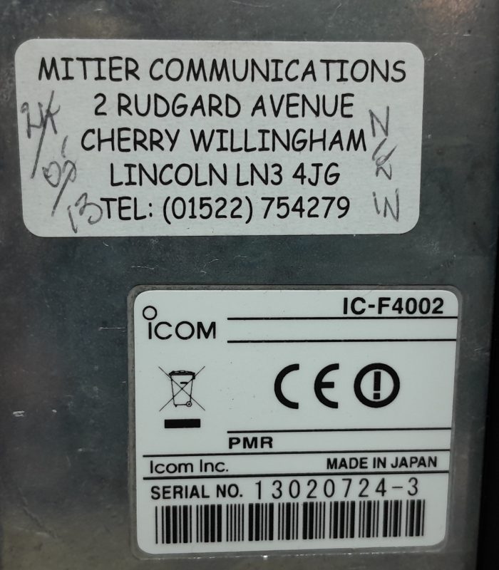 Joblot 3x icom IC-F4002 Two Way Radio Walkie-Talkie - Image 3