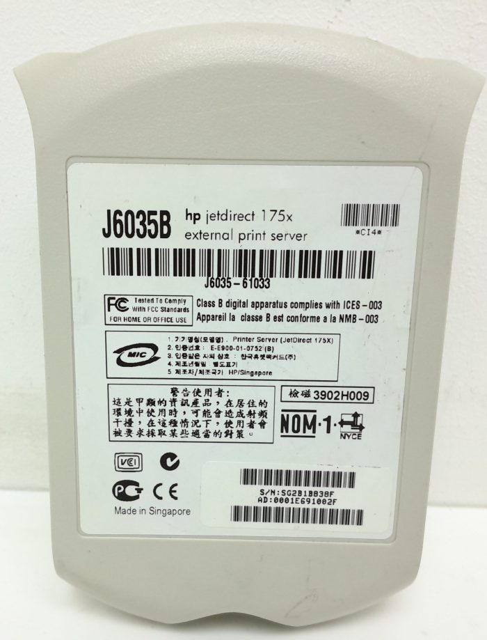HP JetDirect 175x J6035B External Print Server - Image 3