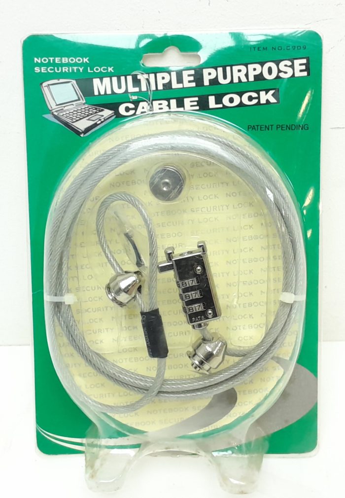C909 Multiple Purpose Notebook Security Cable Lock - Image 2