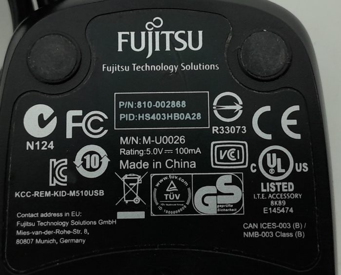 Joblot 2x Fujitsu M-U0026 USB Wired Mouse - Image 3
