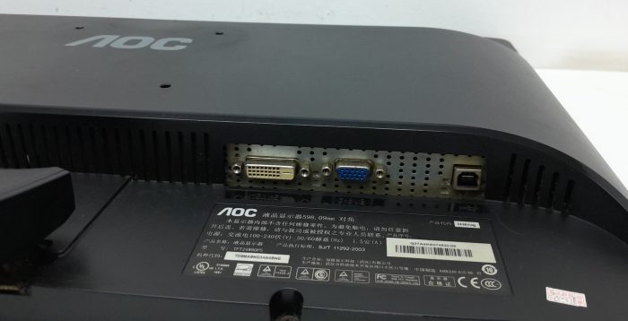 AOC 2436Vwg TFT24W80PS 23.5"DVI VGA Monitor - Image 6