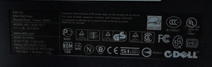 Dell E173FPc 17" VGA  LCD Monitor - Image 3