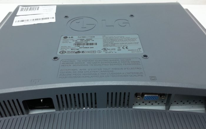 LG Flatron L1715SSN L17NS-5 17" VGA LCD Monitor - Image 5