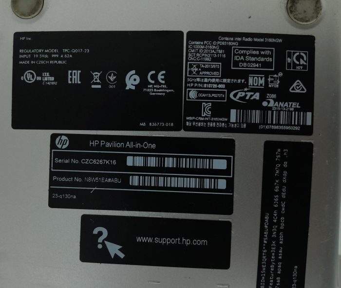 HP Pavilion 23-9230NA - Intel i3-4170T 3.2GHz - 8GB Ram - 23" - 240GB SSD - Windows 10 - Image 4