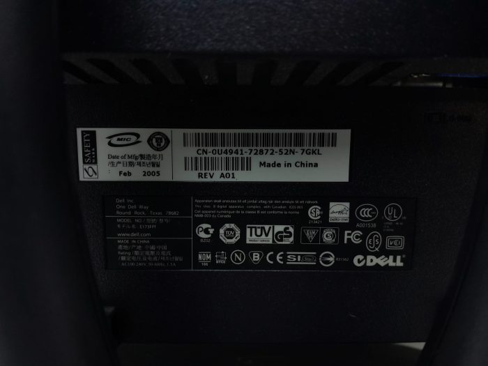 Dell E173FPf 17" VGA Monitor - Image 3