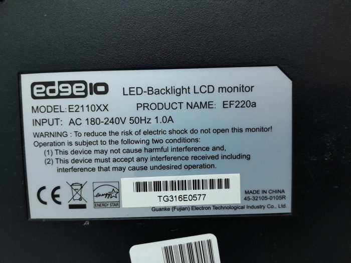 Edge10 E2110XX 21.5" DVI VGA LED-Backlight LCD Monitor - Image 3