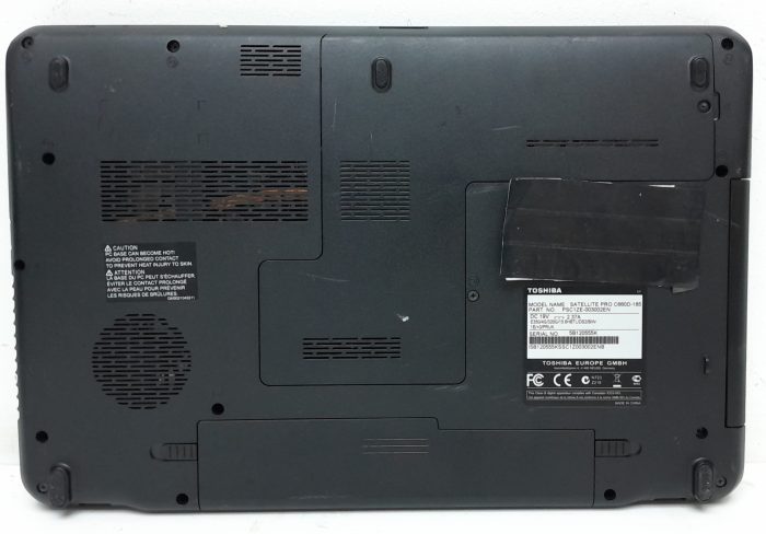Toshiba Satellite Pro C660D-185 - AMD E-350 1.6GHz - 4GB Ram - 15.6" - 320GB HDD - Windows 10 Pro - Image 4