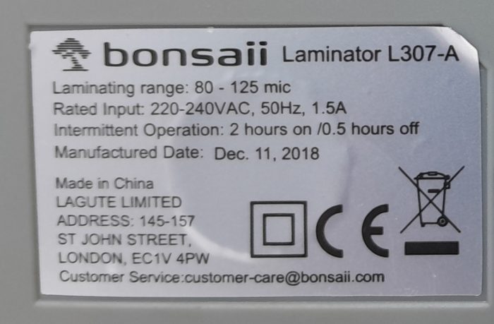 Bonsaii L307-A Laminator - Image 3