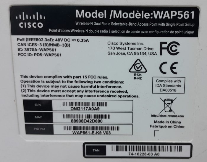 Cisco WAP561 Wireless-N Dual Radio Selectable-Band Access Point with Single Point Setup - Image 3