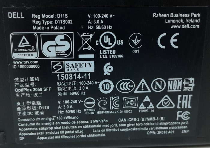 Dell Optiplex 3050 SFF Computer i3-7100 3.90Ghz 8GB RAM 240GB SSD Windows 11 - Image 4