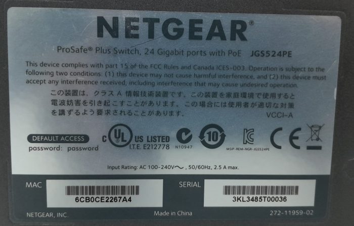 Netgear ProSafe JGS524PE 24-Port Switch with PoE+ - Image 3