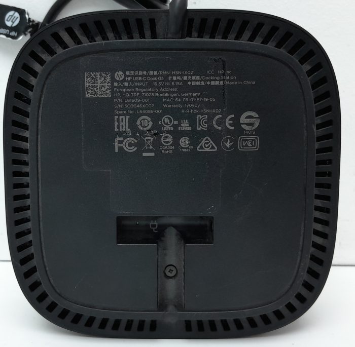 HP HSN-IX02 USB C Dock G5 Docking Station - Image 3