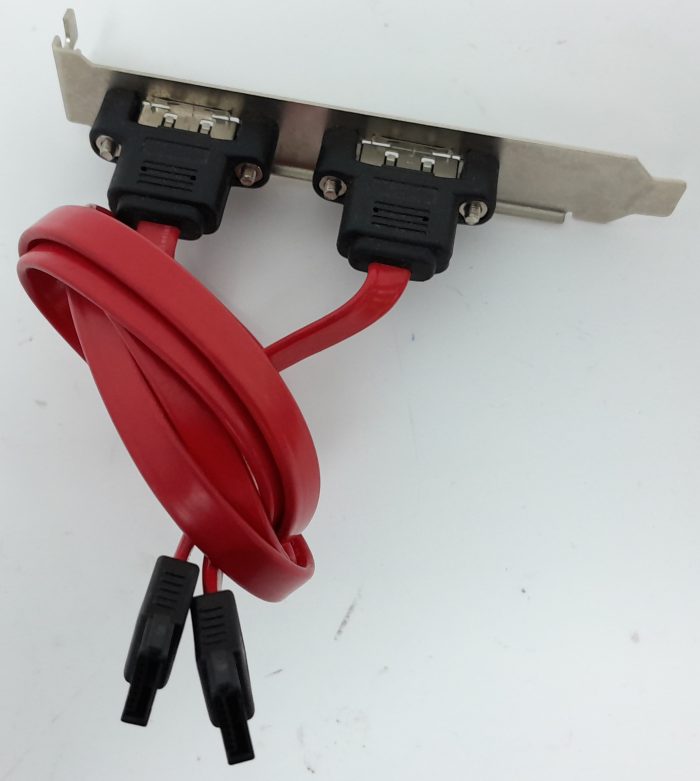 Joblot 5x Videk eSATA to SATA Int to Ext x2 w/panel 0.5m Extender - Image 4