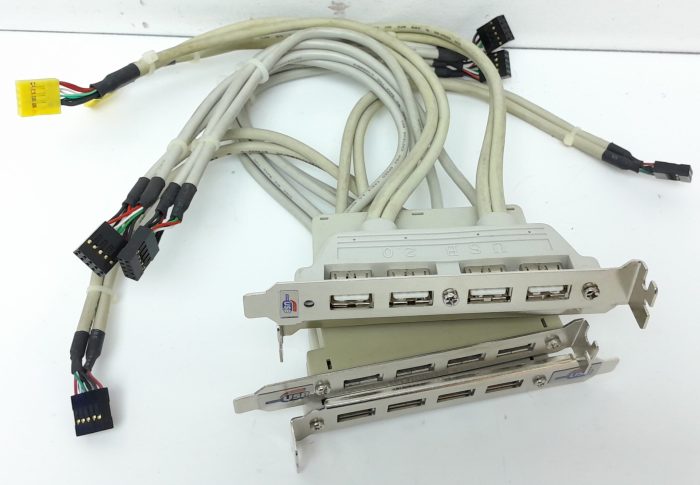Joblot 4x USB 2.0 4-Port Backplate Motherboard 5-Pin Extender - Image 5