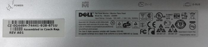 Dell 2009Wt 20" DVI VGA Flat Panel Monitor - Image 3