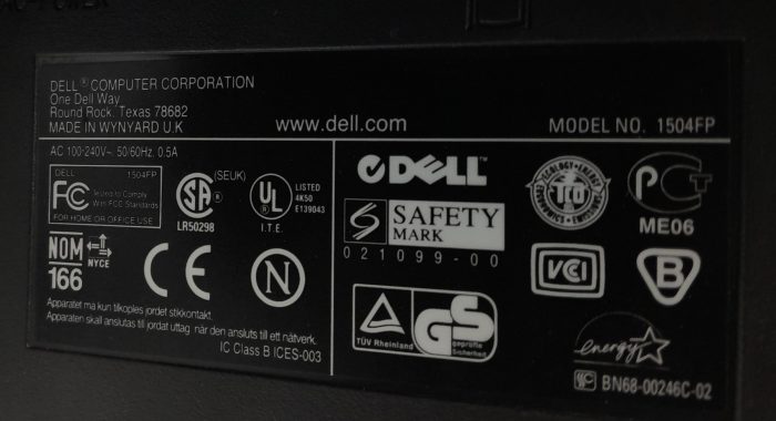 Dell 1504FP 15" DVI VGA Monitor - Image 3