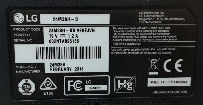 LG 24M38H 23.5" HDMI VGA Monitor - Image 3