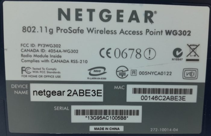 Netgear WG302 802.11g Prosafe Wireless Access Point - Image 3