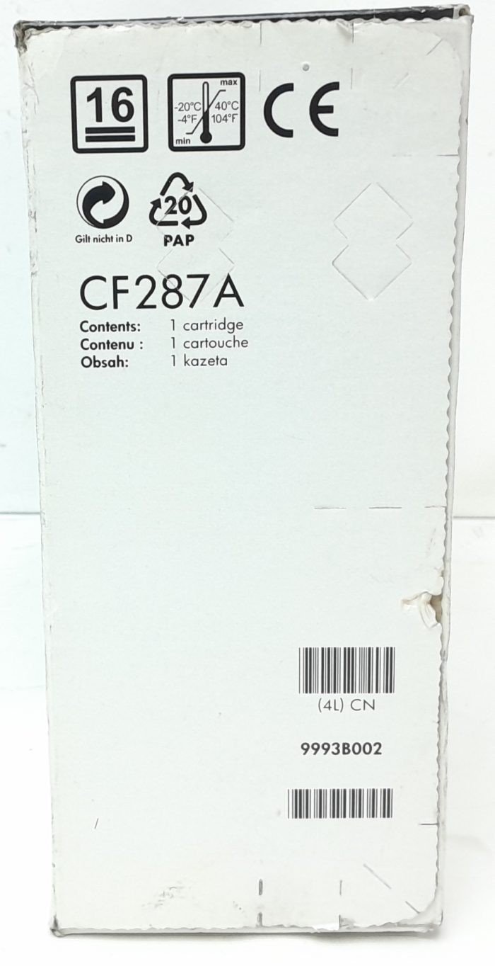 HP LaserJet 87A CF287A Black Laser Toner Cartridge - Image 6