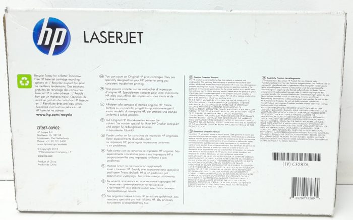 HP LaserJet 87A CF287A Black Laser Toner Cartridge - Image 4