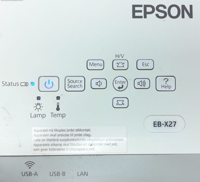 Epson H692B EB-X27 HDMI VGA LCD Projector with 2920 Lamp Hours Used - Image 7