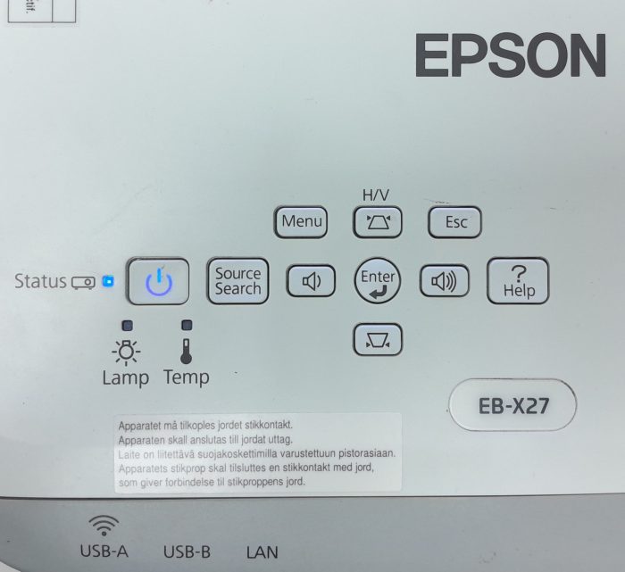 Epson H692B EB-X27 HDMI VGA LCD Projector with 4941 Lamp Hours Used - Image 7