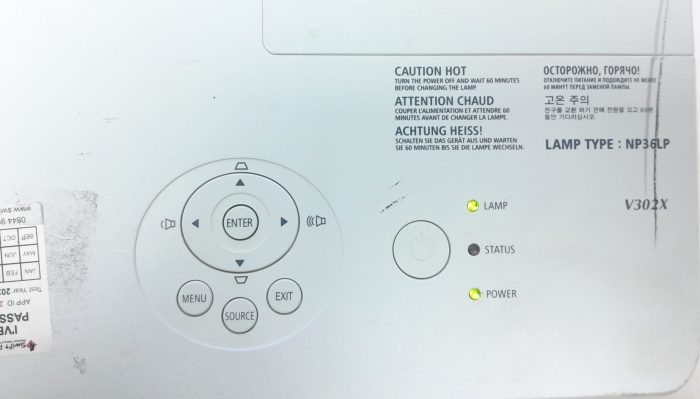 Nec NP-V302X HDMI VGA LCD Projector 1647 Lamp Hours Used - Image 6