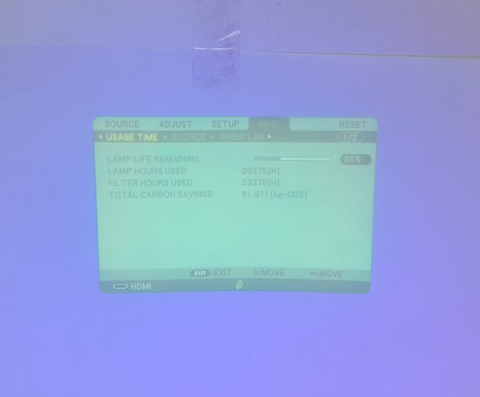 Nec NP-M271X HDMI VGA LCD Projector 3275 Lamp Hours Used - Image 2
