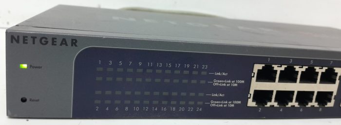 Netgear JFS524E ProSafe Plus 24-Port 10/100 Unmanaged Network Switch - Image 6
