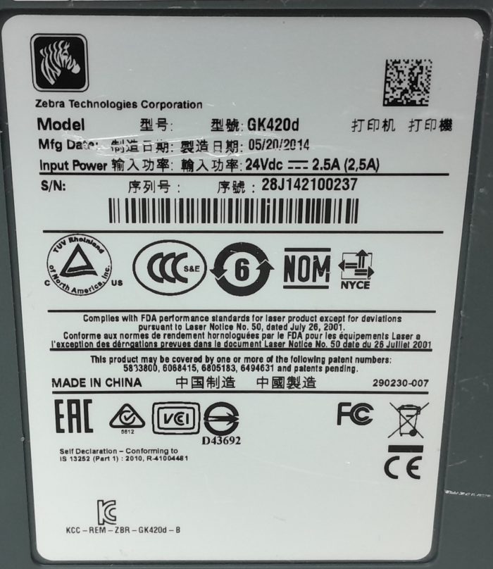 Zebra GX420d Label Printer - Image 3