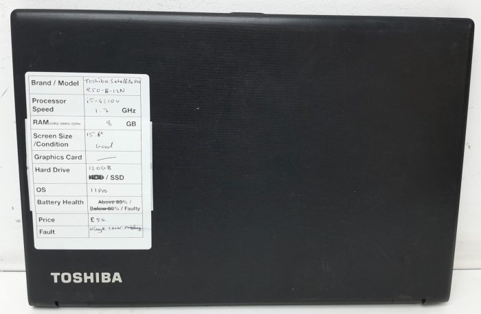 Toshiba Satellite Pro R50-B-12N - i5-4210U 1.7GHz - 8GB RAM - 15.6" - 120GB SSD - Windows 11 Pro - Image 3