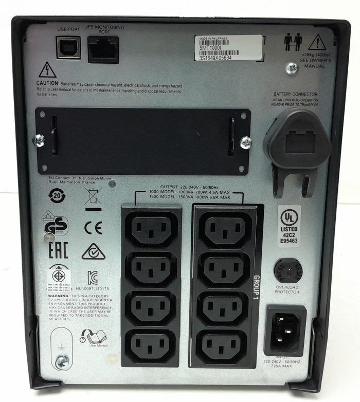APC Smart-UPS 1000 SMT1000I Uninterruptible Power Supply (UPS) - Image 4